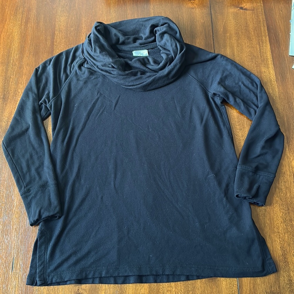 Lou & Grey cowl neck comfy black tunic